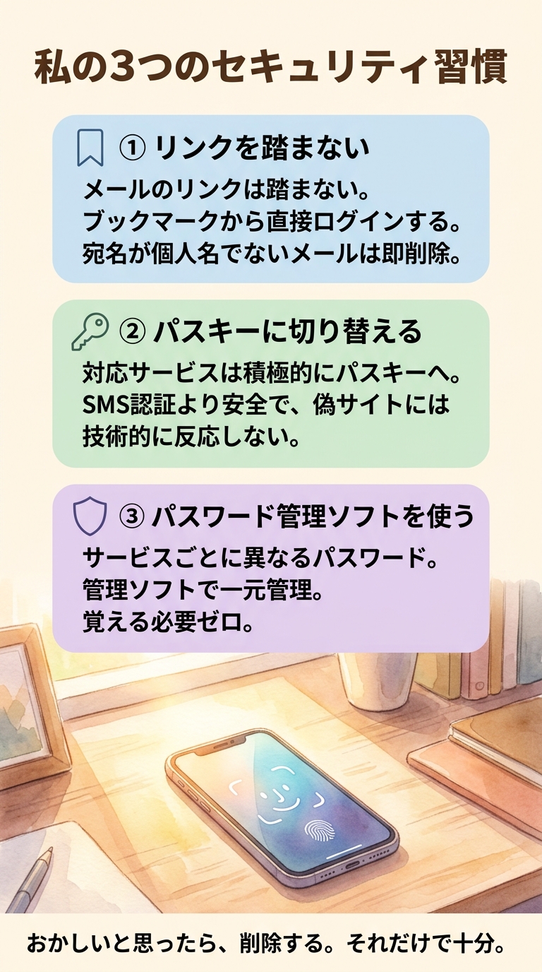 私の3つのセキュリティ習慣