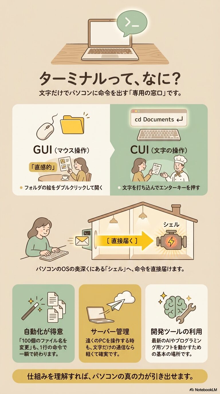 ターミナルって、なに？図解