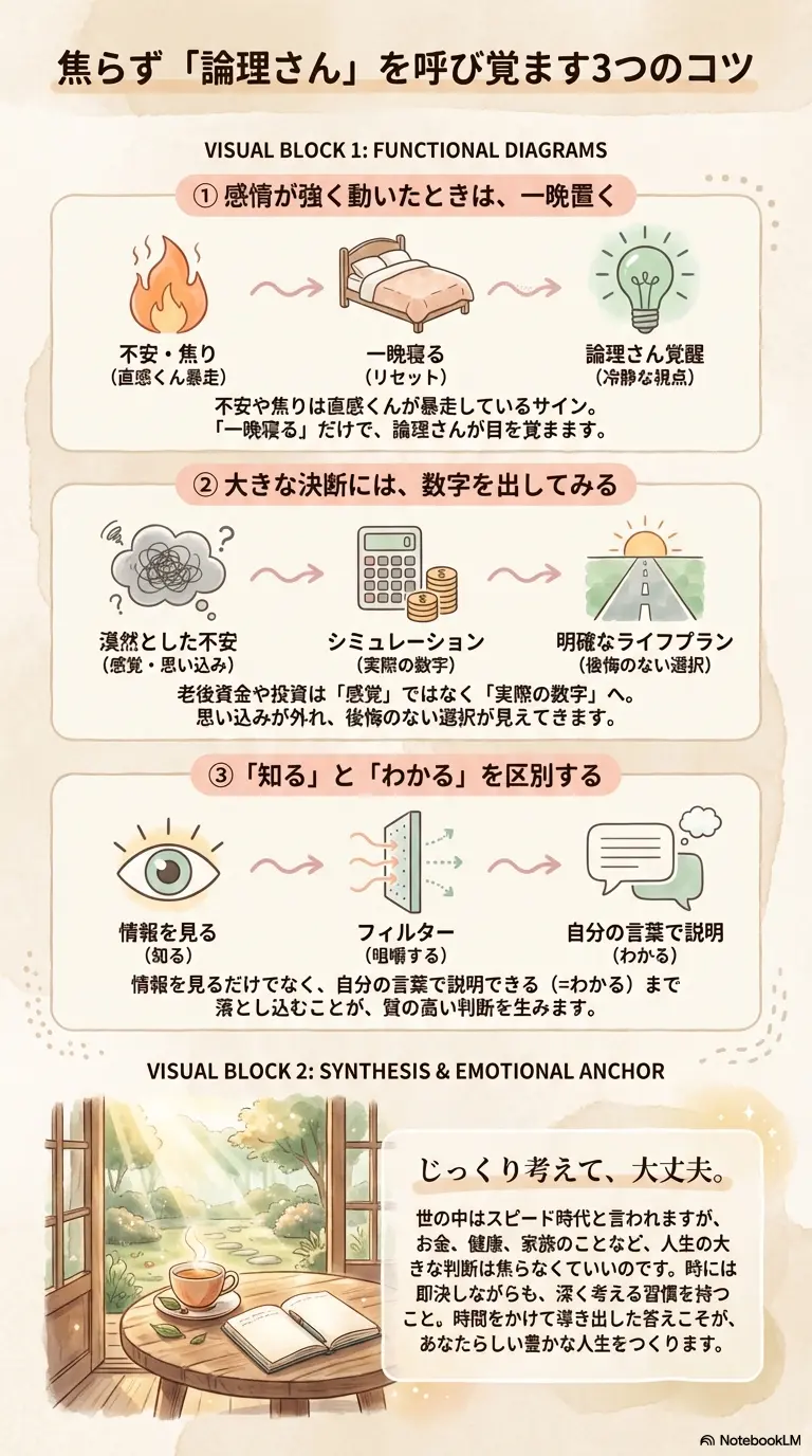 焦らず論理さんを呼び覚ます3つのコツ